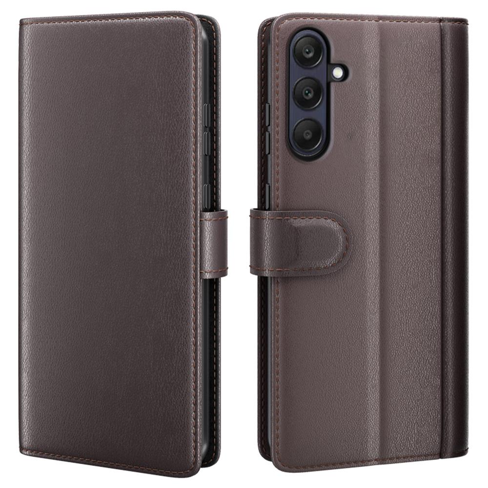 For Samsung Galaxy A26 5G Case Genuine Split Leather Phone Cover with Wallet Stand