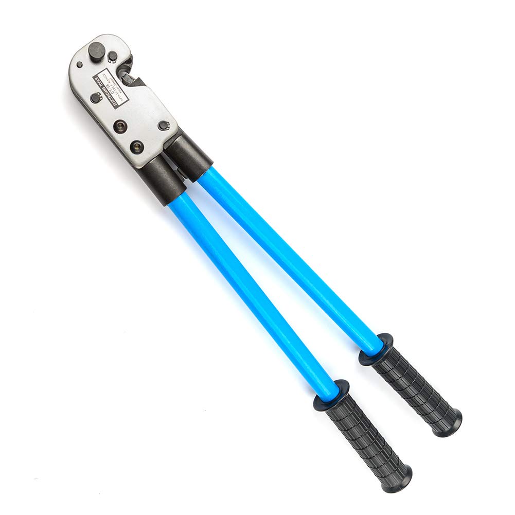 

IWISS Crimping Tool for Stripped Crimp Terminals and Stripped Crimp Heavy-Duty Sleeves, 8.0sq-38sq, CT-38 синий