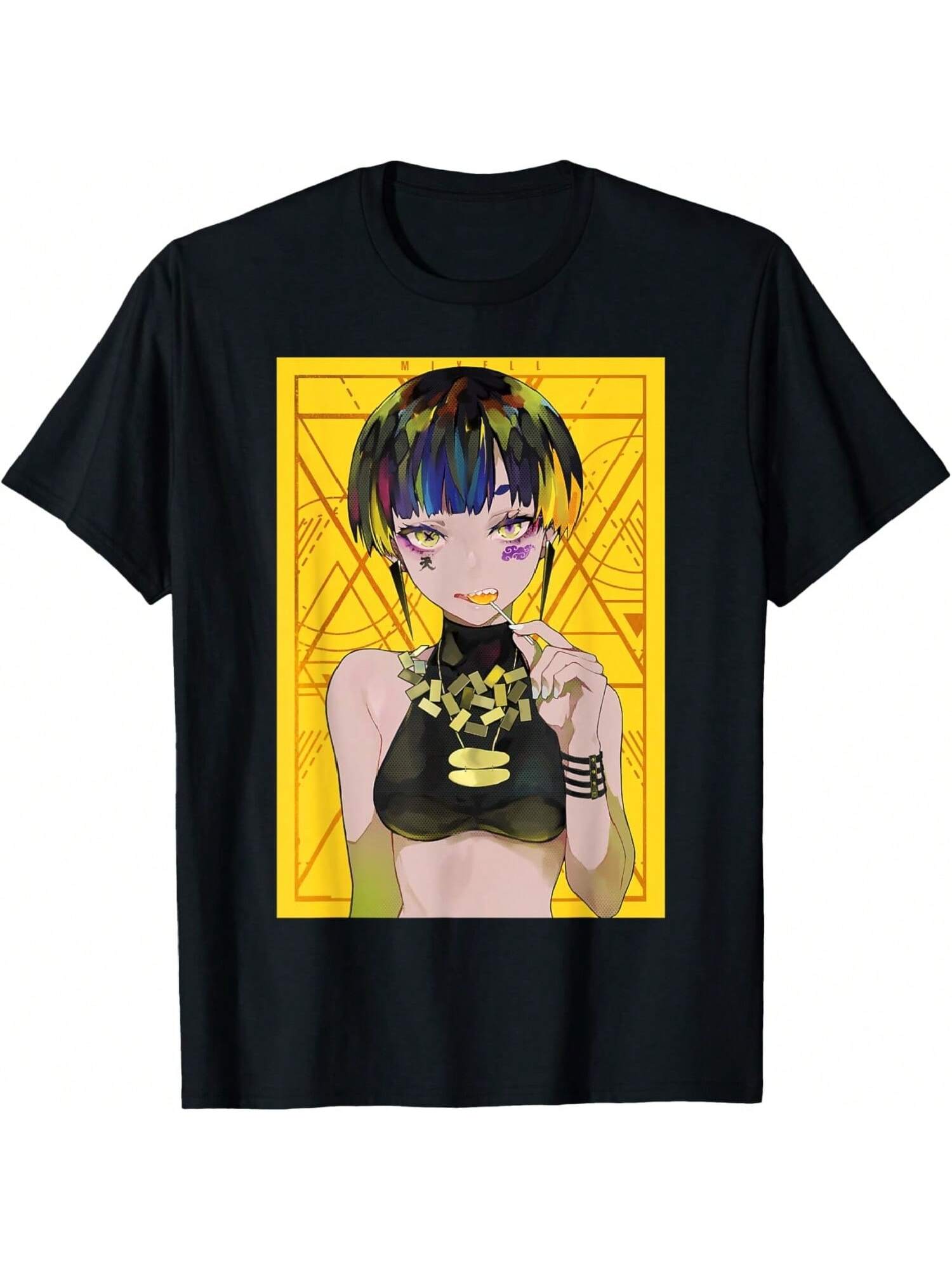 Anime Girl Japanese Aesthetic Anime Otaku T-Shirt S разноцветный