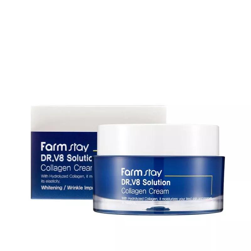 

Farm Stay DR.V8 Solution Collagen Cream 50ml +RANDOM GIFT