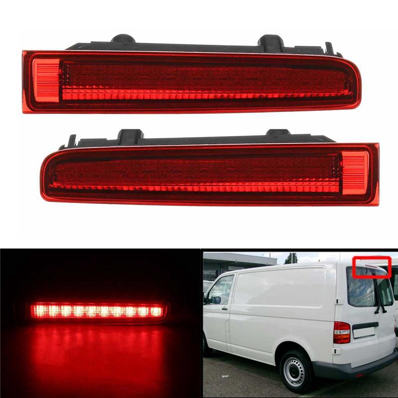 Authentic 2Pcs Car Third High Brake Light Barn Door Rear Brake Light High Mount Stop Lamp For-Vw T5 T6 For Multivan Caravelle 20