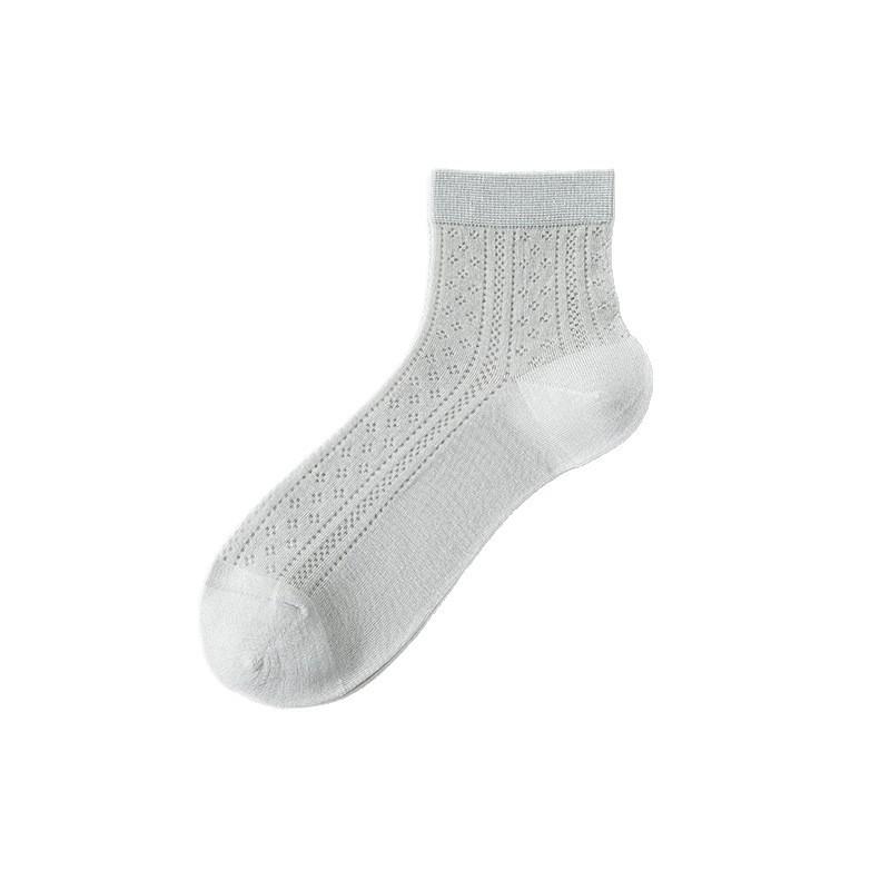 Silk Stockings for Children, Mesh-ventilated, Breathable, Summer Lightweight, Anti-odor, Sweat-absorbing Cotton Socks, Short Tube Style