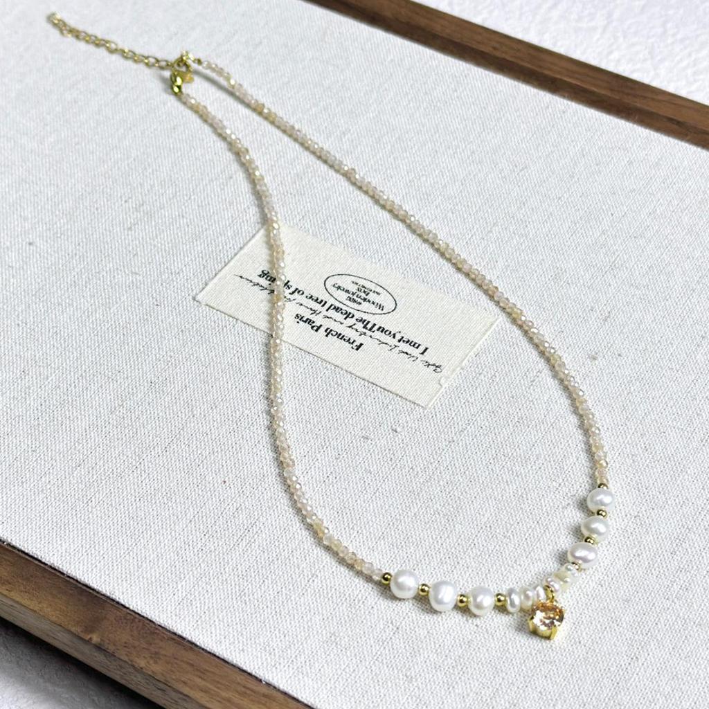 Elegant Freshwater Pearl Necklace - Trendy, Versatile Clavicle Chain for Women