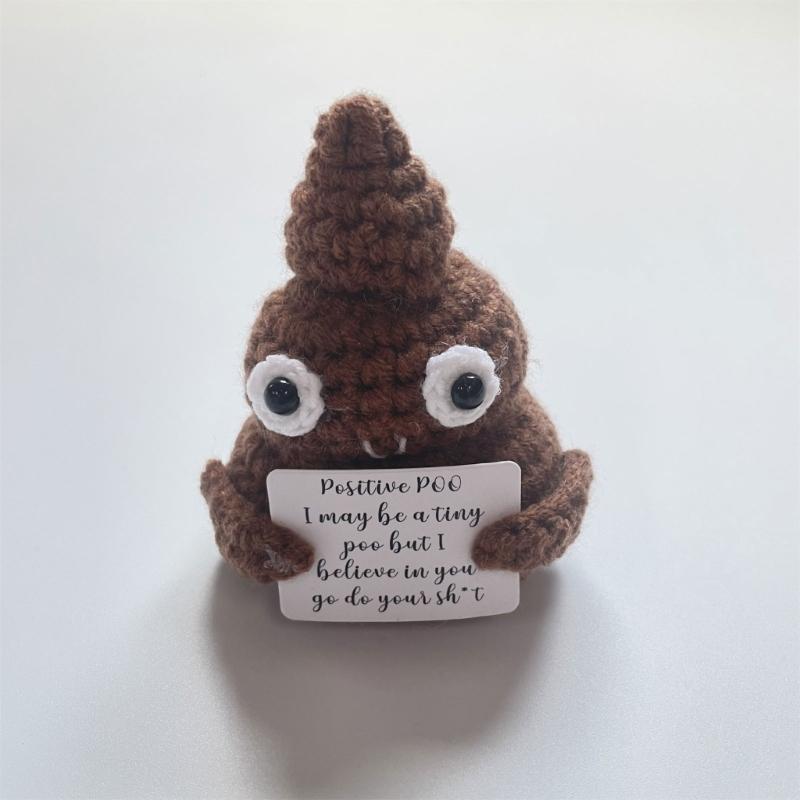 Schattig Handgemaakt Poep Haak Speelgoed Perfect Cadeau voor Kinderen Accessoire voor Binnen Buiten Reizen Kamperen Wandelen