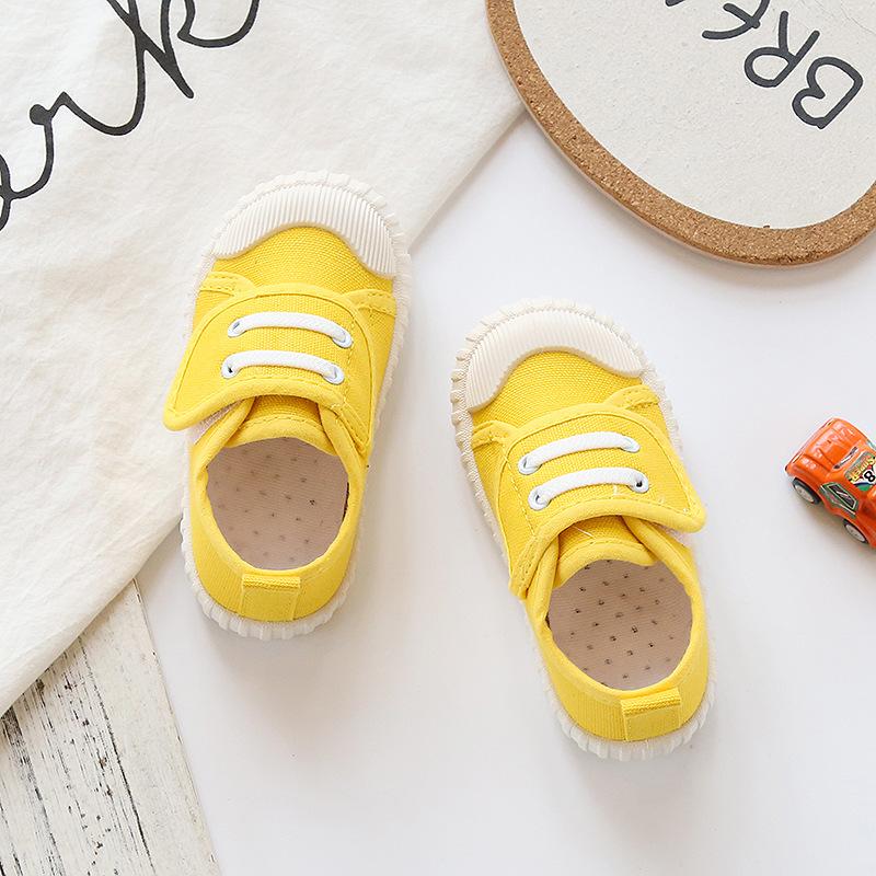 Children Leopard Canvas Shoes Toddler Infant Boy Sneakers Girl Candy Color Casual Shoes Baby Kids Breathable Soft Leisure Shoes