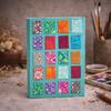 Lokta Mini Tiles Notebook – Large (21x15cm) – 45 Leaves – Includes Bookmark – Teal
