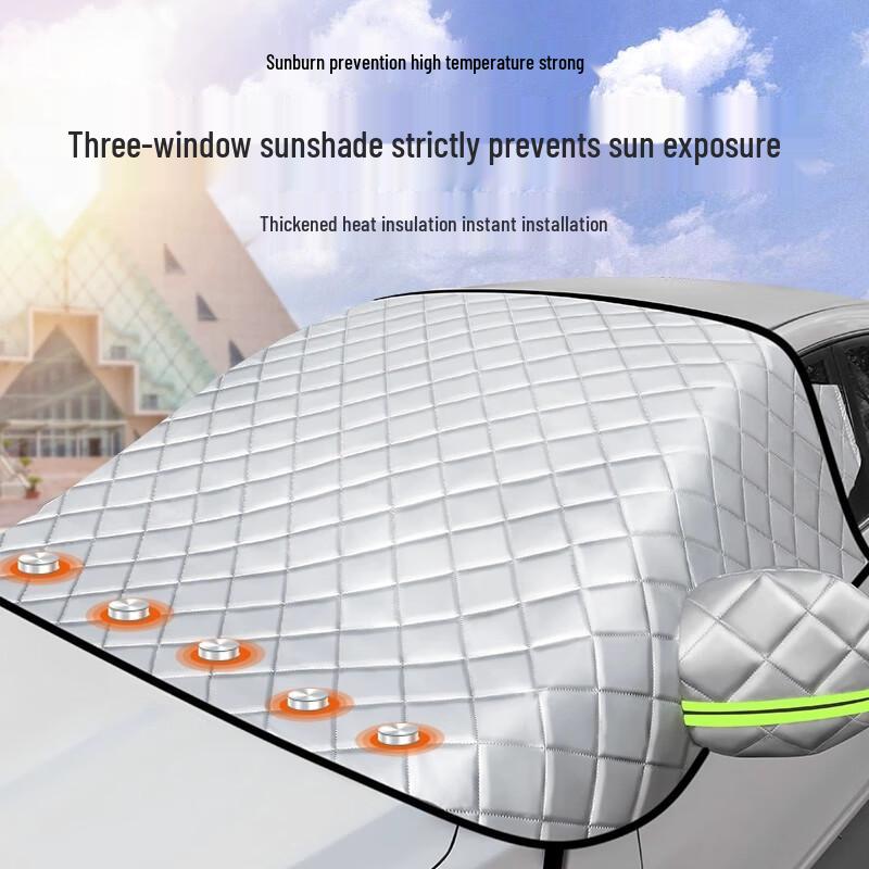 Osłona przeciwsłoneczna Gangnuo na przednią szybę samochodu – letnia ochrona przed słońcem i mrozem