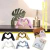 Resin Love Gesture Sculpture Finger Decoration Hand Love Figurines Heart Hand Statues  Art Crafts