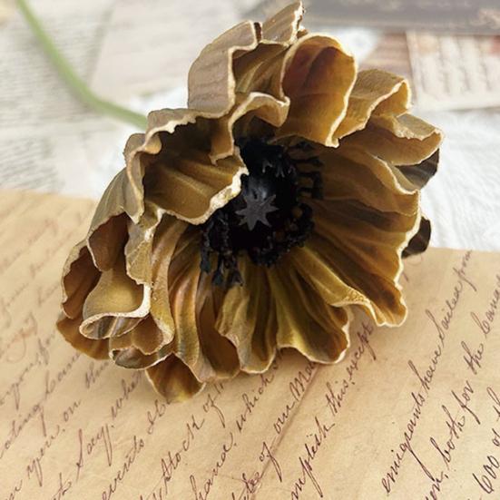 11.8" Artificial Flower Long Stem Realistic Faux Silk Ranunculus Bouquet for Home Kitchen Wedding Decoration Floral Arrangement Spring Table