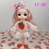 17cm 8-Point BJD Princess Doll with Denim Wedding Dress - 6-Inch Dress-Up Toy Set with Tops and Shorts