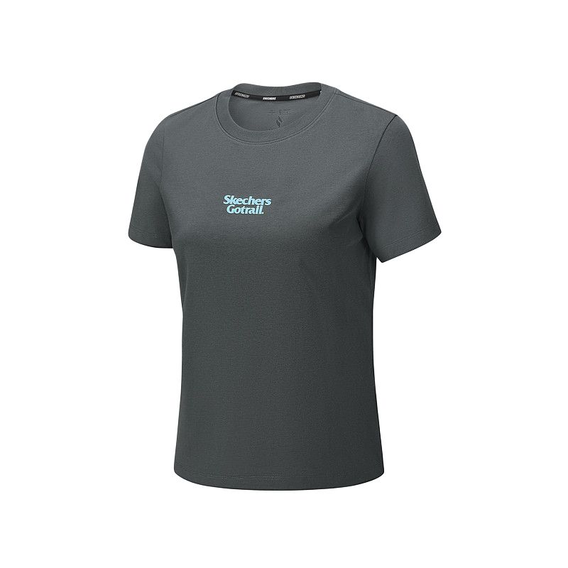 Skechers Go Dri Outdoor Pullover Knitted Breathable Quick-Dry T-Shirt Women Tops P226W066-013P S