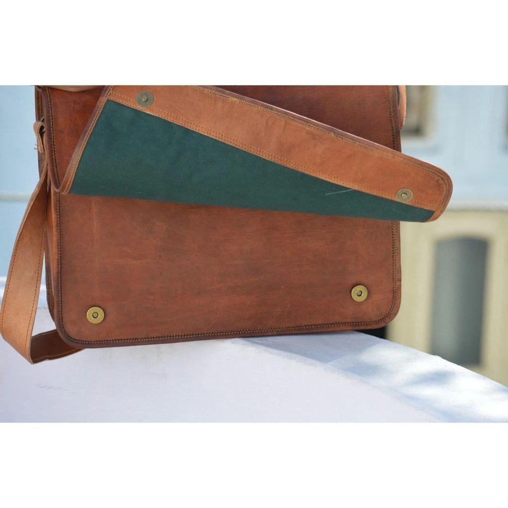 Men's Genuine New Leather Shoulder Messenger Bag Vintage Satchel Briefcase