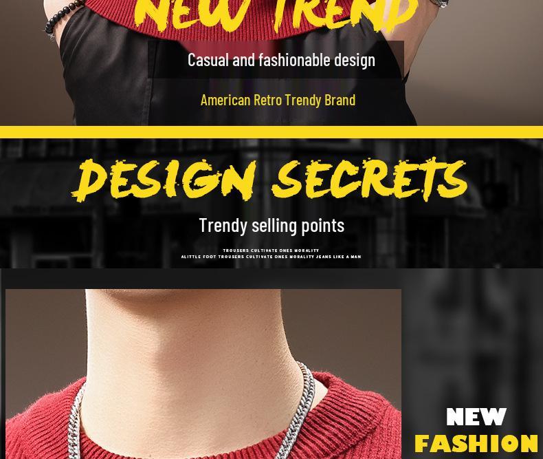 Herren Herbst Luxus Weicher Strickpullover - Vielseitiger, Trendiger & Lässiger Kapuzenpullover mit Rundhalsausschnitt