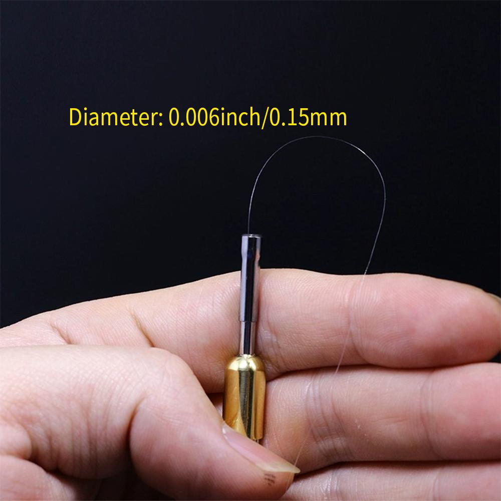 Monofile Fliegenbindegarn 0,006 Zoll 100yd Nylon Klar Schwarz Weiß Salzwasser Bonefish Garnele Epoxidkopf Fliegenbinden Stark Langlebig
