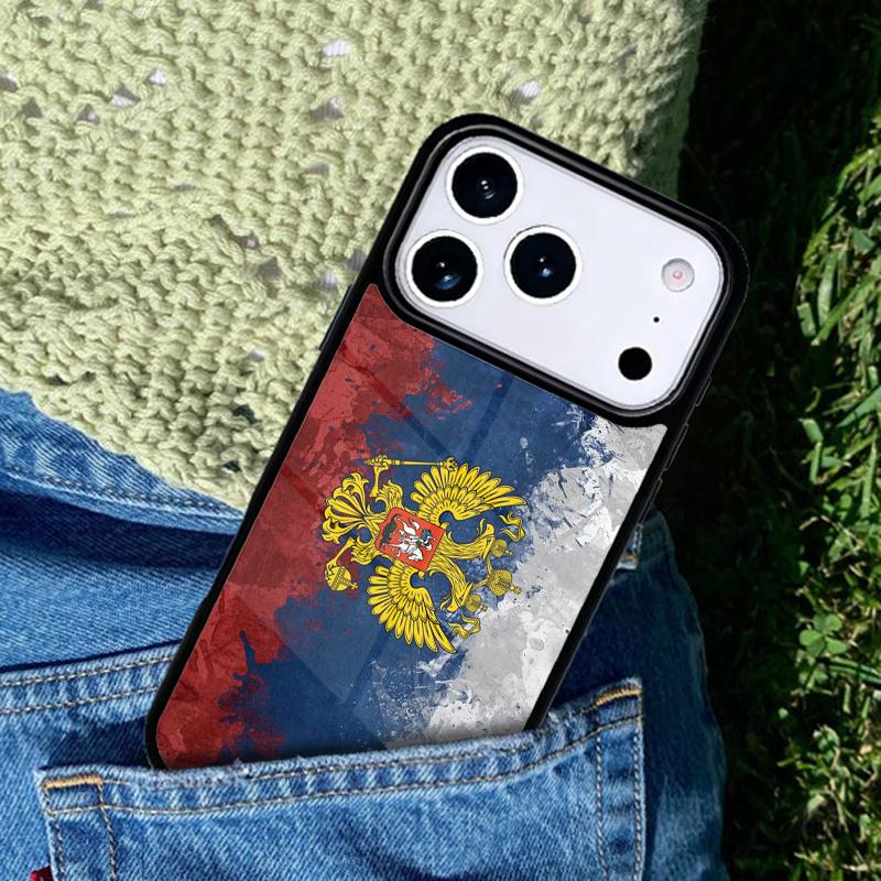 Russia Flag Phone Case For iPhone 17 AIR 16 Pro Max 15 14 Pro 11 12 13 Shockproof Silicone Cover