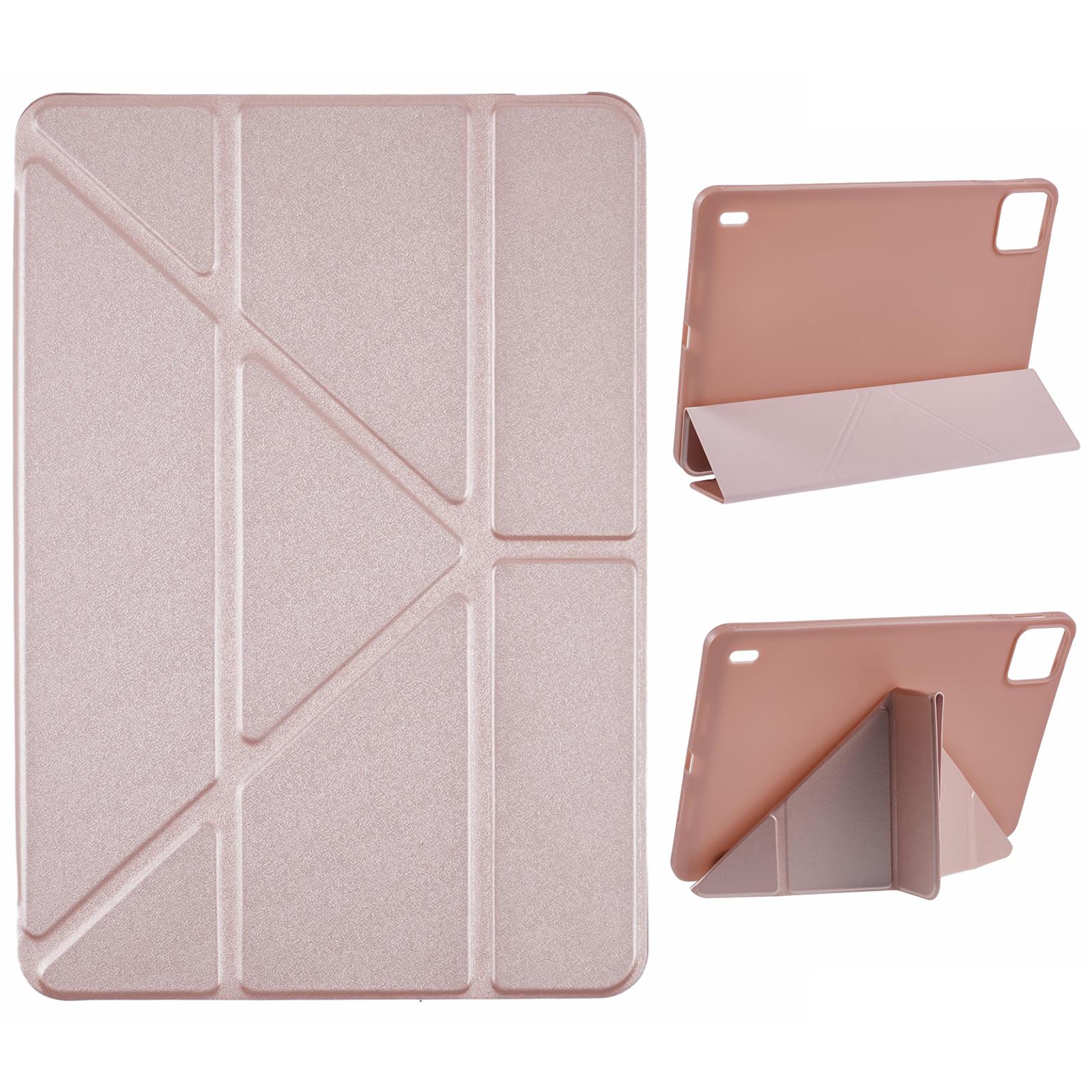 

For Xiaomi Pad 7 Pro/Pad 7 Case PU Leather+Silicone Origami Stand Protective Cover Rose Gold