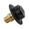 Lead Free Brass RVs Water Inlet Kit With Leak Proof Silicone Seal And ABS Housing For Campers Installations