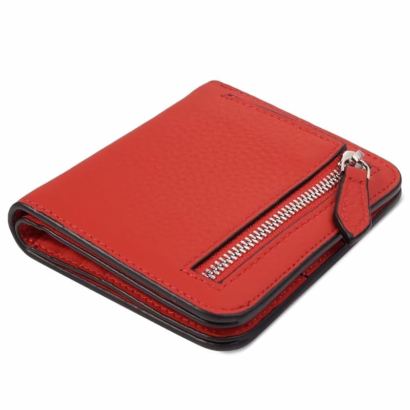 

[GADIEMKENSD] ladies bifold card case men s compact and light folding wallet thin mini wallet cute billfold coin leather purse RFID blocking trip