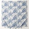 Classic Blue Flower Print Scarf Elegant Tassel Shawl Casual Windproof Head Wrap Hijab Sunscreen Travel Beach Towel For Women