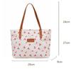 Large Capacity Shoulder Bag Sweet Cherry-Print Versatile Style Tote Bag Trendy Design Fashionable Women Shoulder Bag