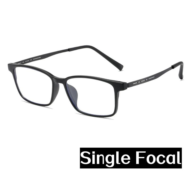 Retro Multifocal Reading Glasses Men Women Anti Blue Light Finished Square Presbyopia Eyewear TR90 Far Near Diopter Eyeglasses