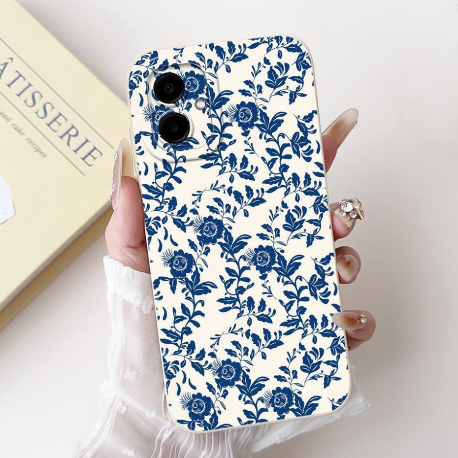 Beautiful Floral Phone Case For Samsung Galaxy A06 Soft Silicone Shockproof Cover For Samsung A06 5G 4G Cases Bumpers