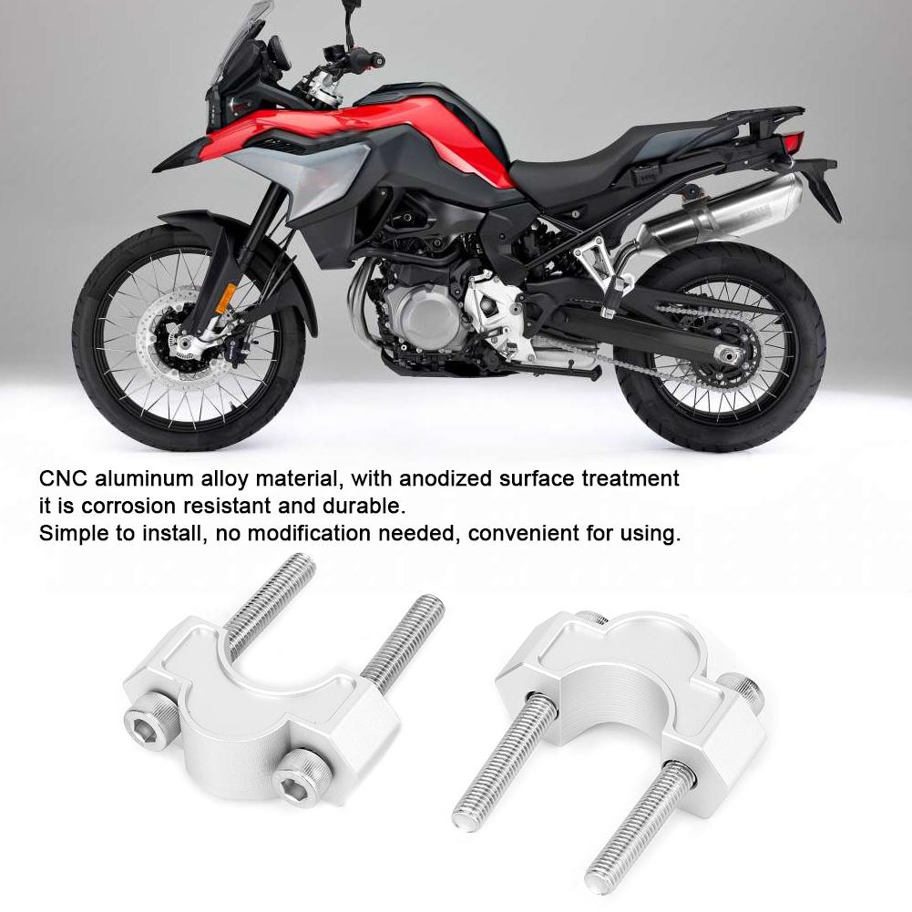 Aluminum Alloy Motorcycle 0.8in Handlebar Riser Height Adapter Fits for F850GS 2018‑2019 for 0.9in Diameter Handlebar