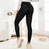 Winter Leggings High-Waisted Straight Leg Pants with Velvet Lining Solid Color Body Shaping Women Leggings