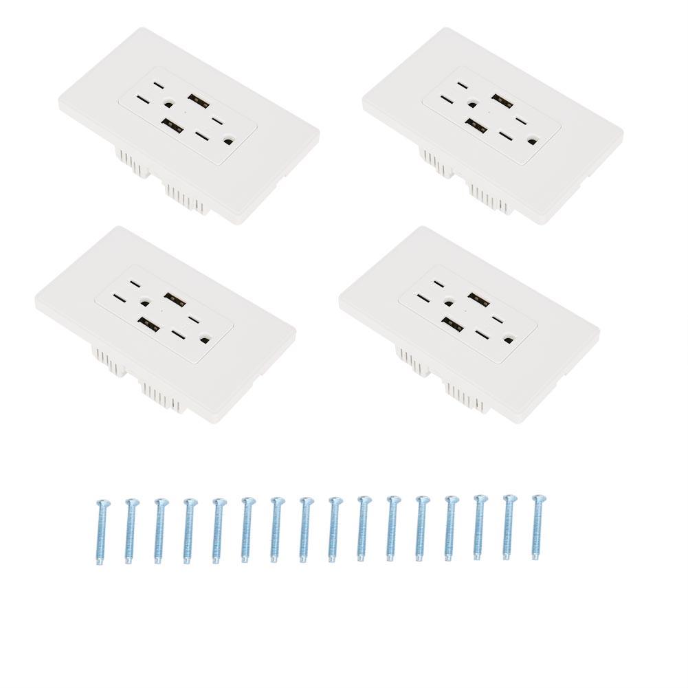 

Dual USB Wall Socket Wall Outlet Receptacle Wall Charger 15A (DC5V2100mA) (#3)