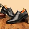 Designer Fashion New Men Pointed Slip On Loafter Glossy Black Brown Patent Leather Casual Shoes Male Formal Dress Footwear