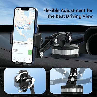 Multifunctional 360° Retractable Rotary Adjustment Universal Car Phone Bracket, for Car, Truck, Engineering Vehicles Car Holder