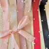 1 Roll Wrapping Ribbon Pearl Satin Fabric Ribbon Decorative Satin Ribbon  Wedding Decoration