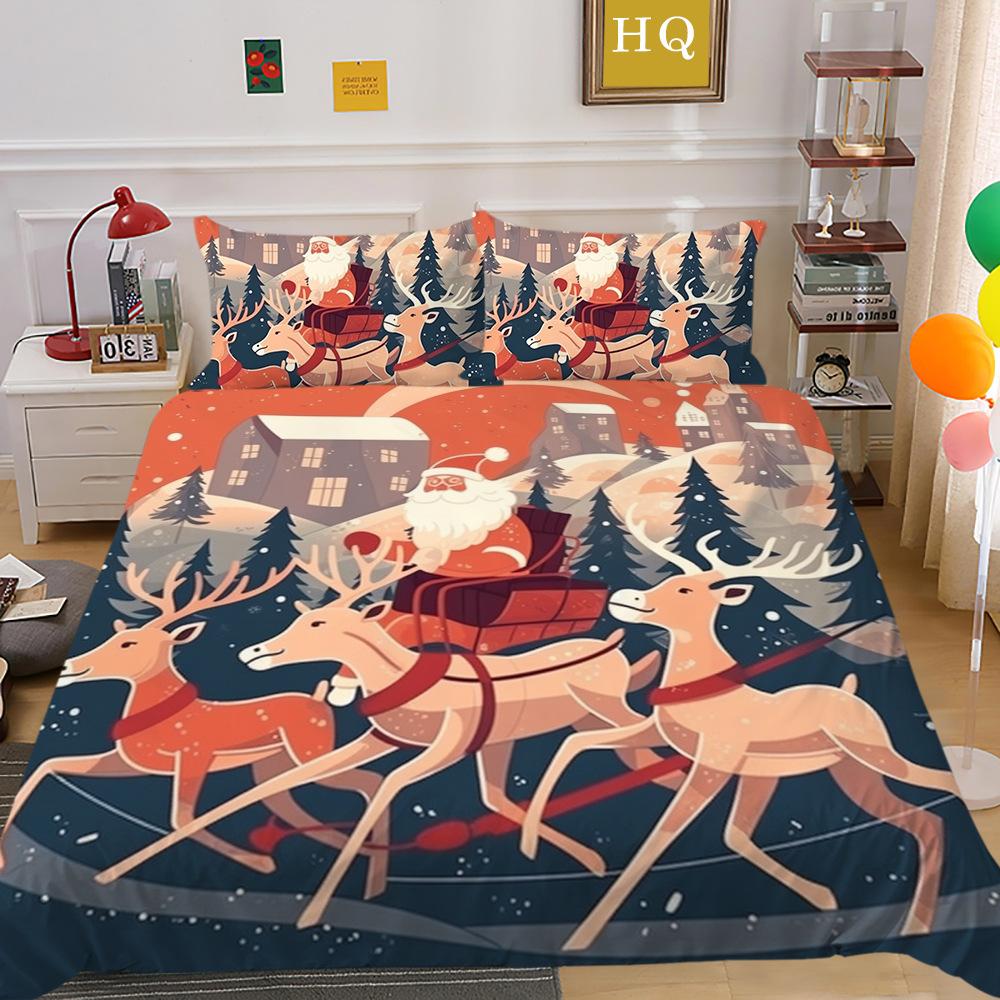 

Наволочка из полиэстера с 3D-печатью, пододеяльник, набор из двух или трех предметов EU Single 135*200