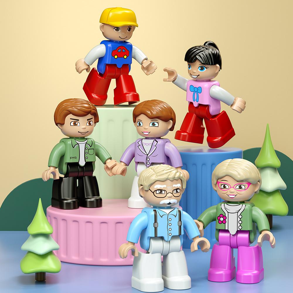 Large Particle Building Block Figurine Assembly Accessories Doll