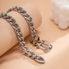  Hip Hop Minimalist Design Belt Buckle Chain Collar Necklace Retro Chill Style Personalised Necklace