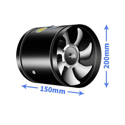 Ronde inline boosterkanaalventilator Afzuigventilator met laag geluidsniveau voor keukens, badkamers,