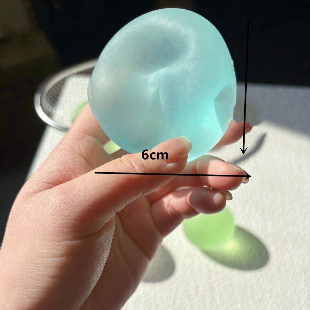 Niebieskie Zabawki Squishy z Maltodekstryną Anty stres Sensoryczne Fidgety Miękka Symulowana Przezroczysta Niebieska Maltodekstryna Powolny Powrót Zabawka Dekompresyjna