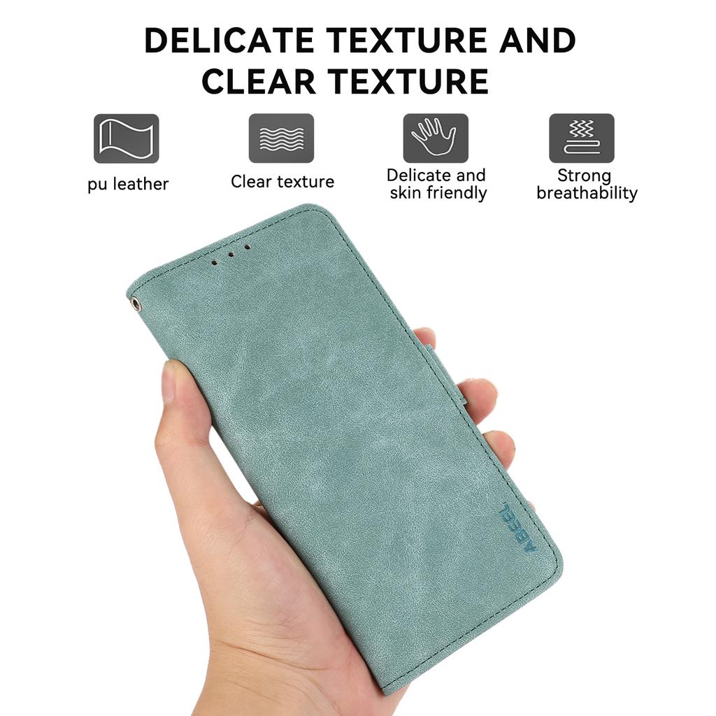 ABEEL For Xiaomi 14T Case PU Leather Folio Stand View RFID Blocking Phone Cover