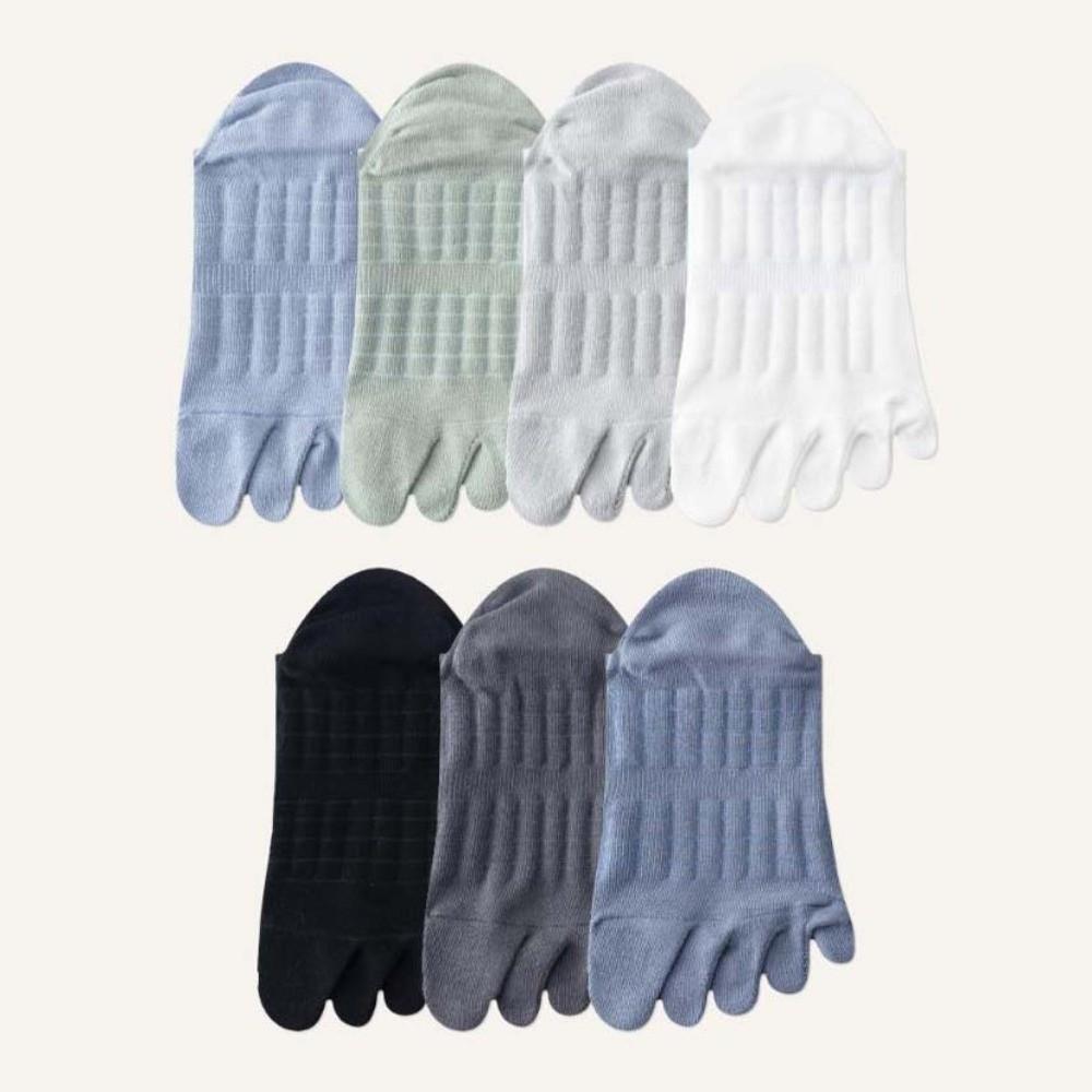 Thin Hosiery Five Toe Boat Socks Cotton Sports Socks Fashion Men's Five Finger Socks Male Boy