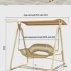 Double Person Indoor/Outdoor Hammock Swing Chair for Garden or Balcony