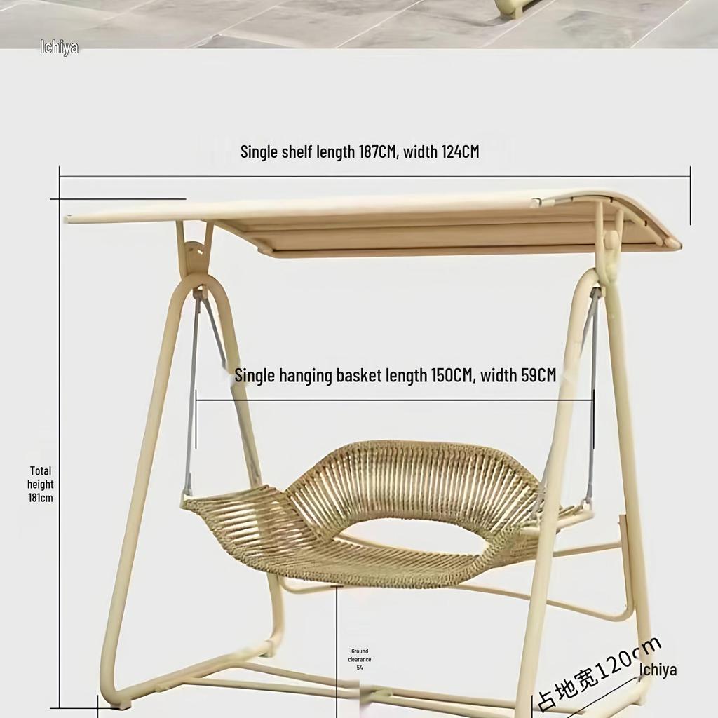 Double Person Indoor/Outdoor Hammock Swing Chair for Garden or Balcony