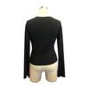 V-neck Lace Patchwork Sexy Spicy Girl Long Sleeved Slim Fit Top Women’s T-shirts