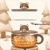 304 Stainless Steel Instant Noodle Bowl with Lid & Water Filter, Cute Large Fast Food Gift Cup for Students.