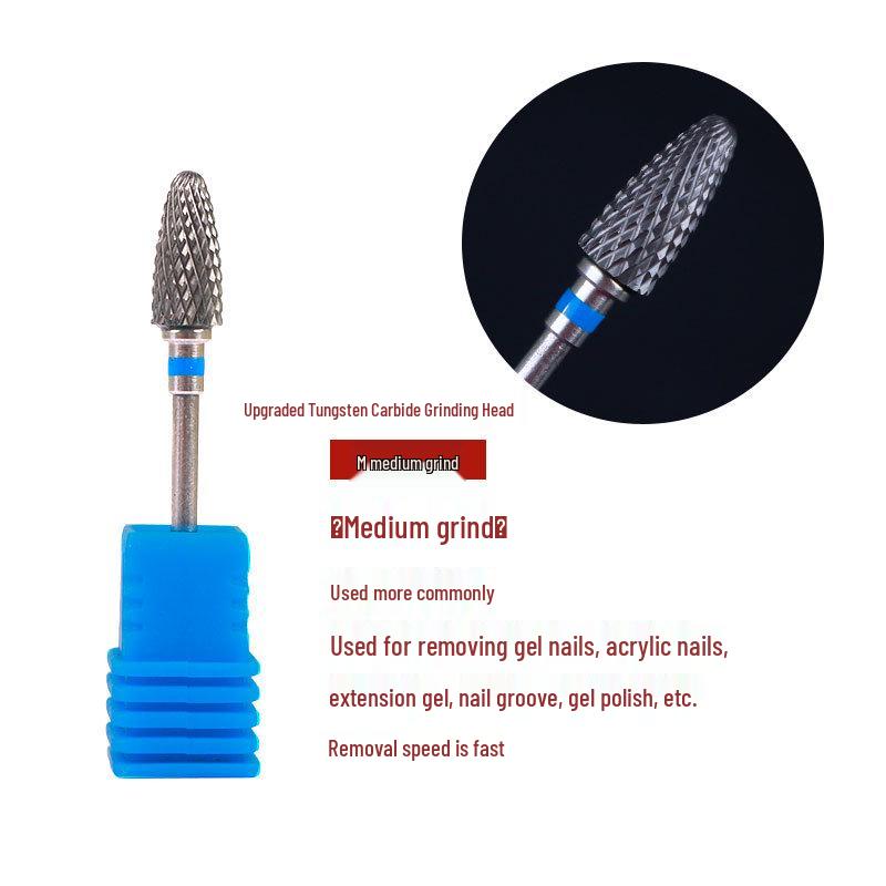 Tungsten Carbide Nail Drill Bit for Removing Dead Skin & Gel Polish - Durable Manicure Tool