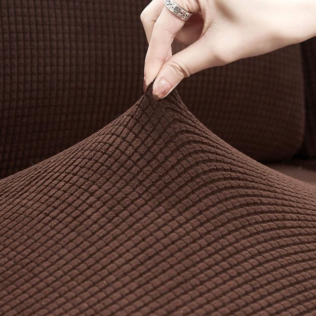 Plush Plush-touch Sectional Corner Sofa Cushion Cover Couch Seat Backrest Mattress Protector Case Elastic Slipcover For Chaise Longue
