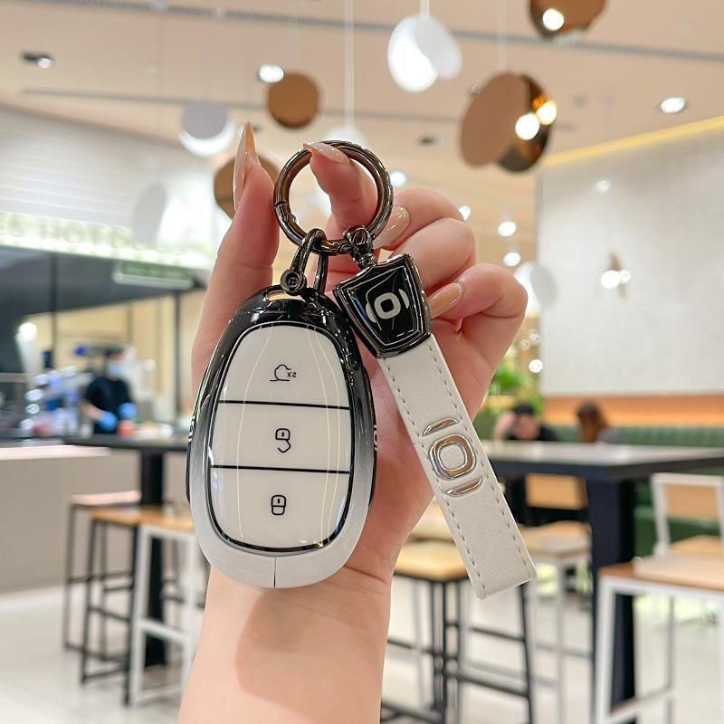 Car Key Cover Protectot Zinc Alloy for Changan Qiyuan A07 A05 A06 Q05 Durable Electric Vehicle Remote Key Case Fob Shell Bag