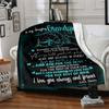1PC Grandson Love Quotes Blanket - Soft Warm All-Season Throw for Sofa, Bed, Car, Office, Throw For Sofa Yy250916133
