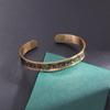 Stainless Steel Ayatul Kursi Cuff Bracelet Islamic Muslim Arabic Scripture Open Bracelet for Women Eid Jewelry Gifts