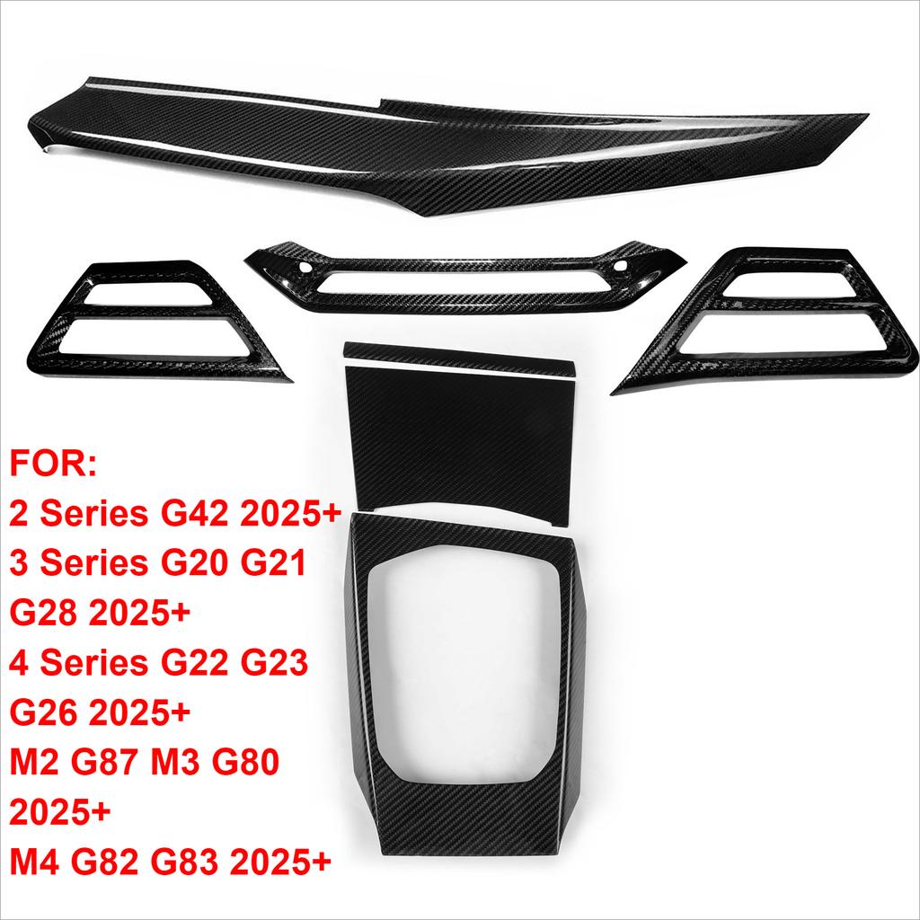 Carbon Fiber Car Dashboard Trim Inner Central Control Panel Trim For BMW G42 G20 G21 G28 G22 G23 G26 M2 G87 M3 G80 M4 G82 G83