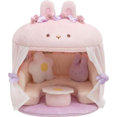 Sumikkogurashi Sumikkogurashi Collection Mysterious Rabbit Oniwa Scene Plush Toy MY99401 Pink Purple White Yellow